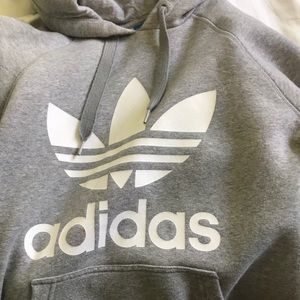 Grey adidas hoodie